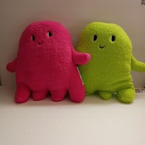 Target 2024 Hyde and Eek! Ghost Faux Shearling Halloween Throw Pillow Green Pink